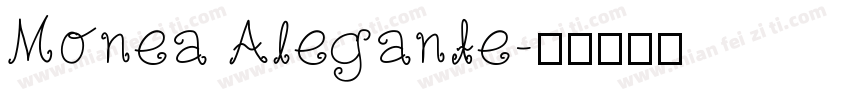 Monea Alegante字体转换